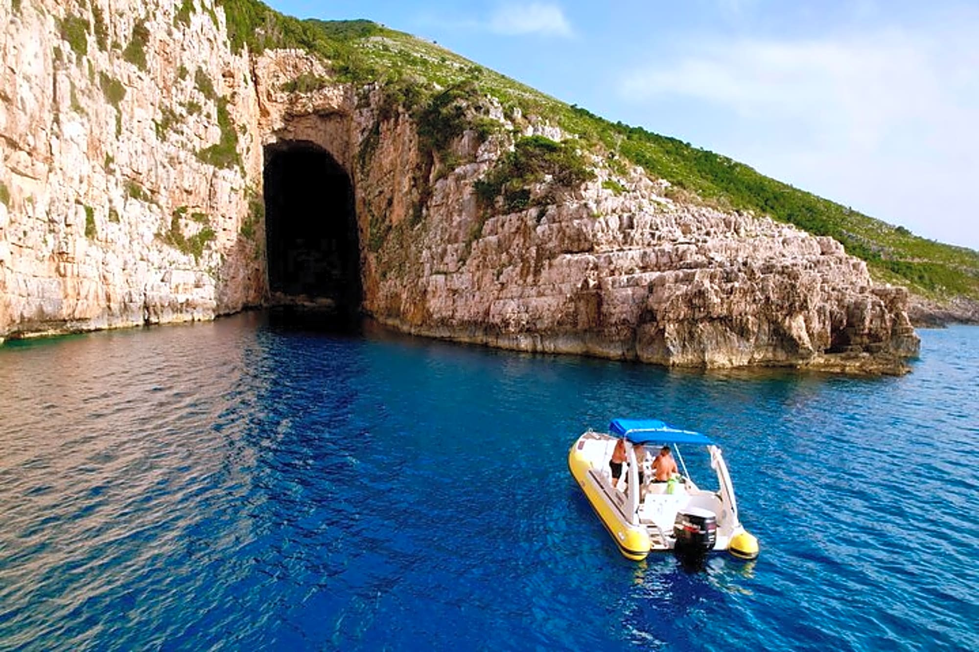 Vlore Private Boat Tour to Haxhi Ali Cave & Karaburun Beach - Image 1