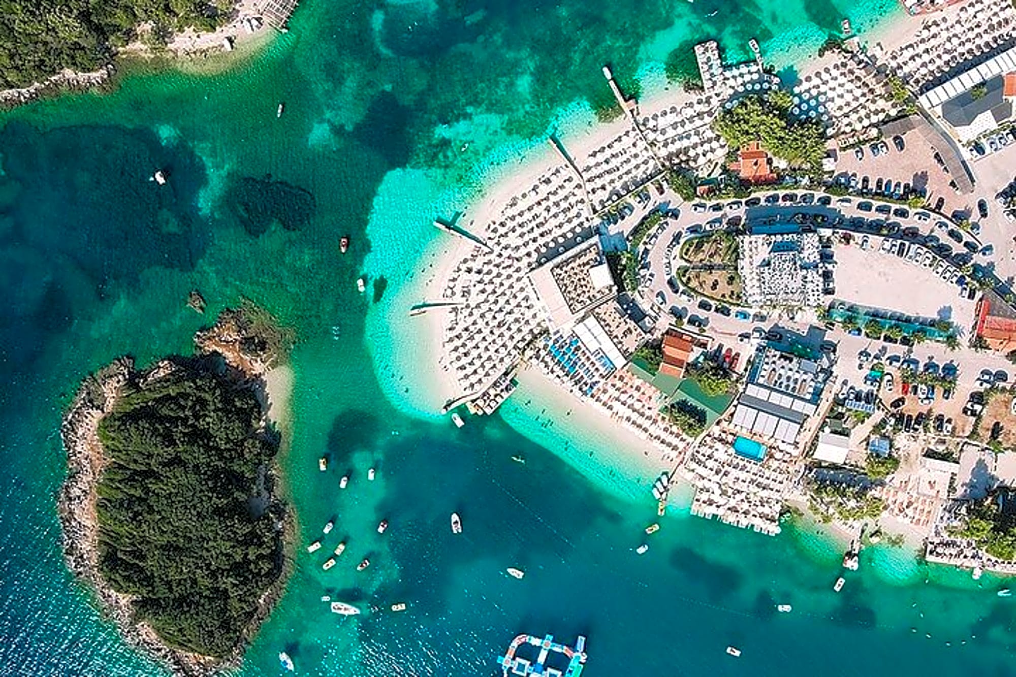 Ksamil Islands Blue Eye and Saranda from Tirana Durrës and Golem - Image 1