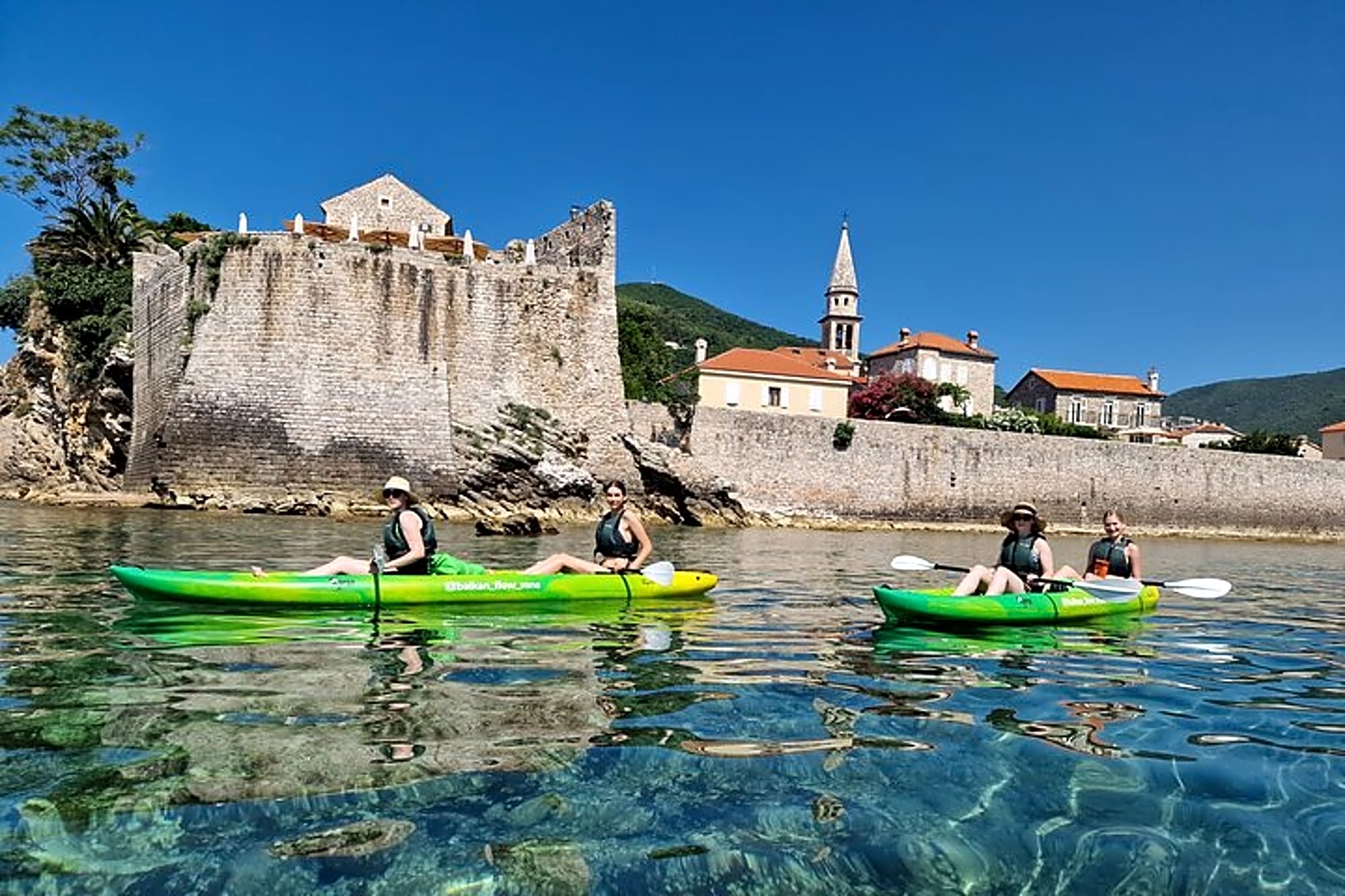 Small group kayaking tour from Budva to Sveti Nikola island caves - Image 1