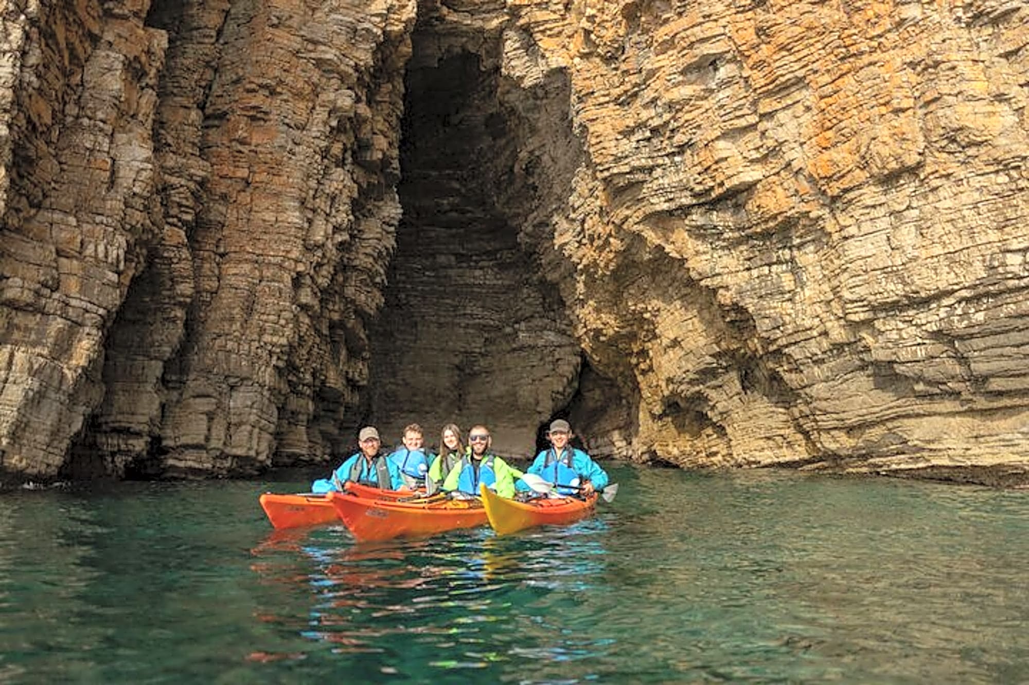 Budva: Winter Sea Kayak Tour to Caves & St Nicholas Island - Image 1
