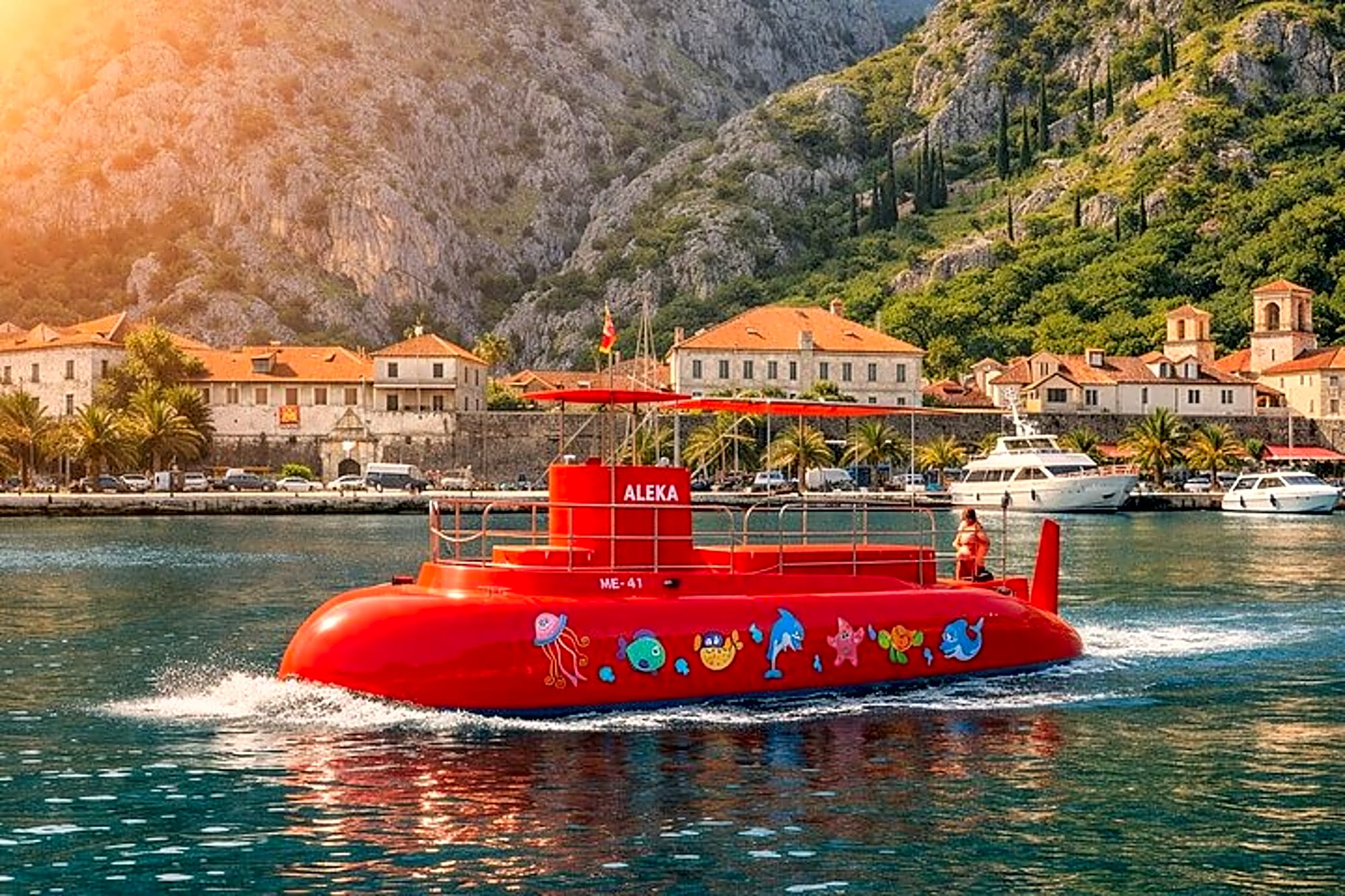 Kotor Red Semi-Submarine Tour: Underwater Cabin Family Adventure - Image 1