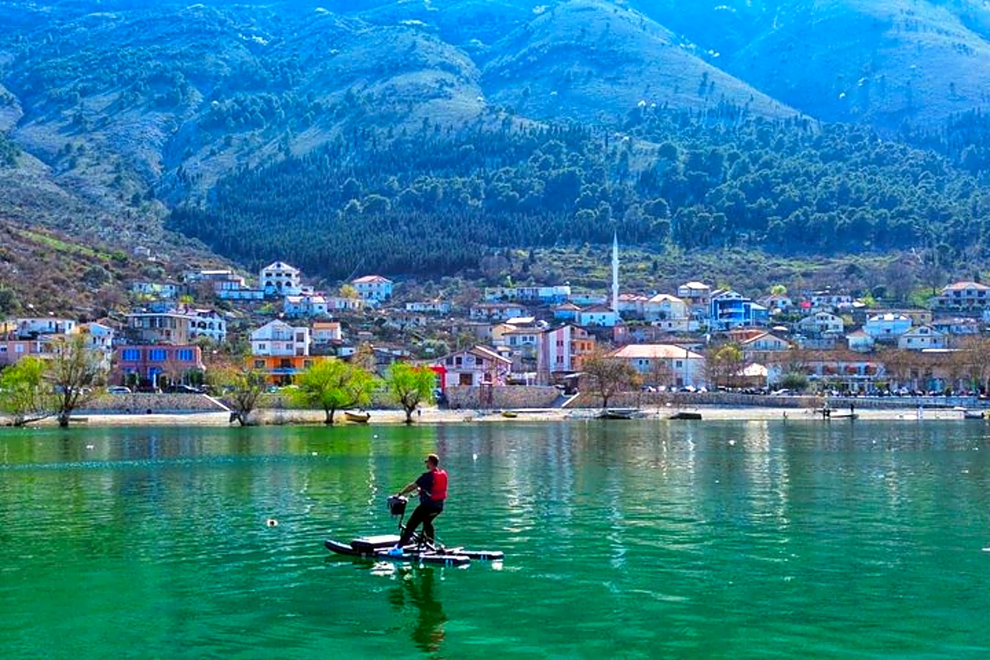 Lake Shkodra Boat Cruise and Water Biking and Cultural Visits - Image 1