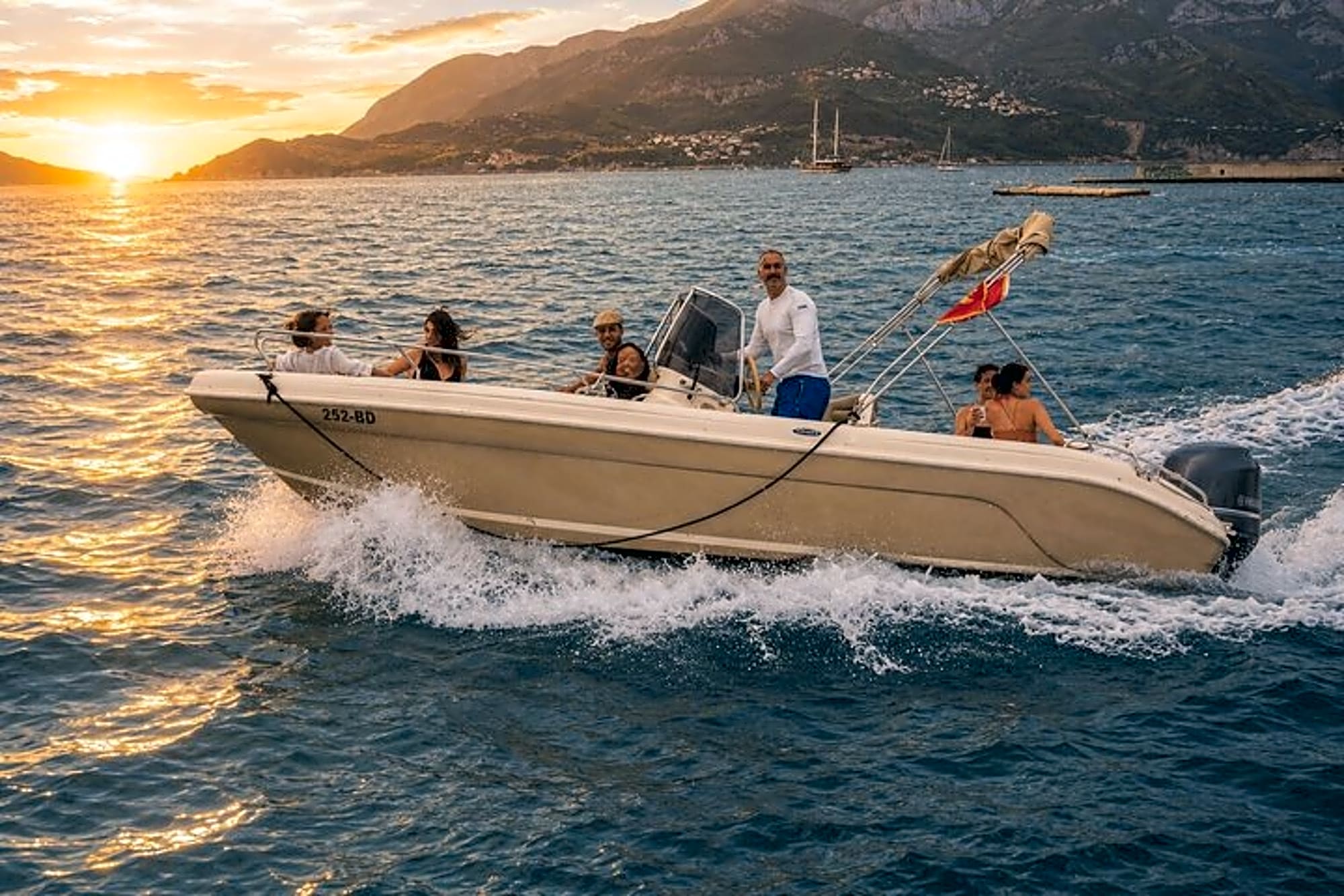 Budva Riviera Speedboat Tour (group tour,2h) - Image 1