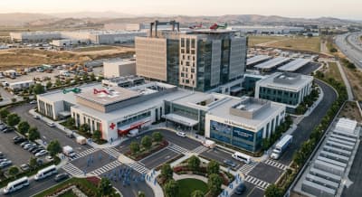 Data center infrastructure with process cooling and utility water demands.