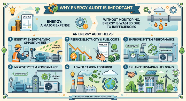 Why an energy audit is important — energy use, savings, and sustainability context