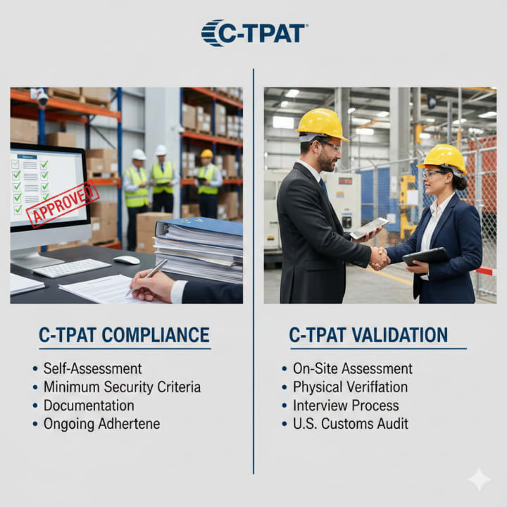C-TPAT Compliance vs C-TPAT Validation