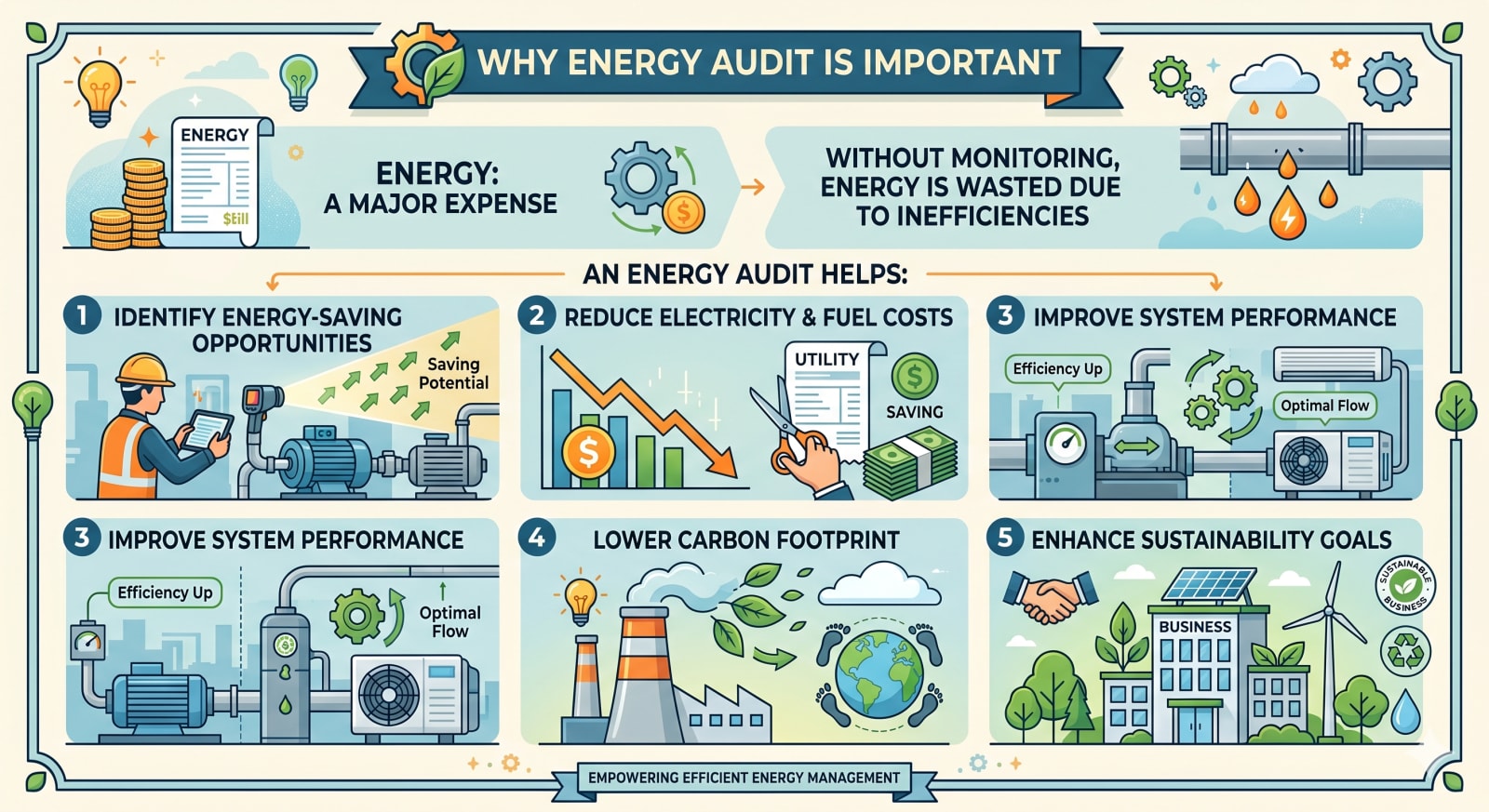 Why an energy audit is important - energy use, savings, and sustainability context