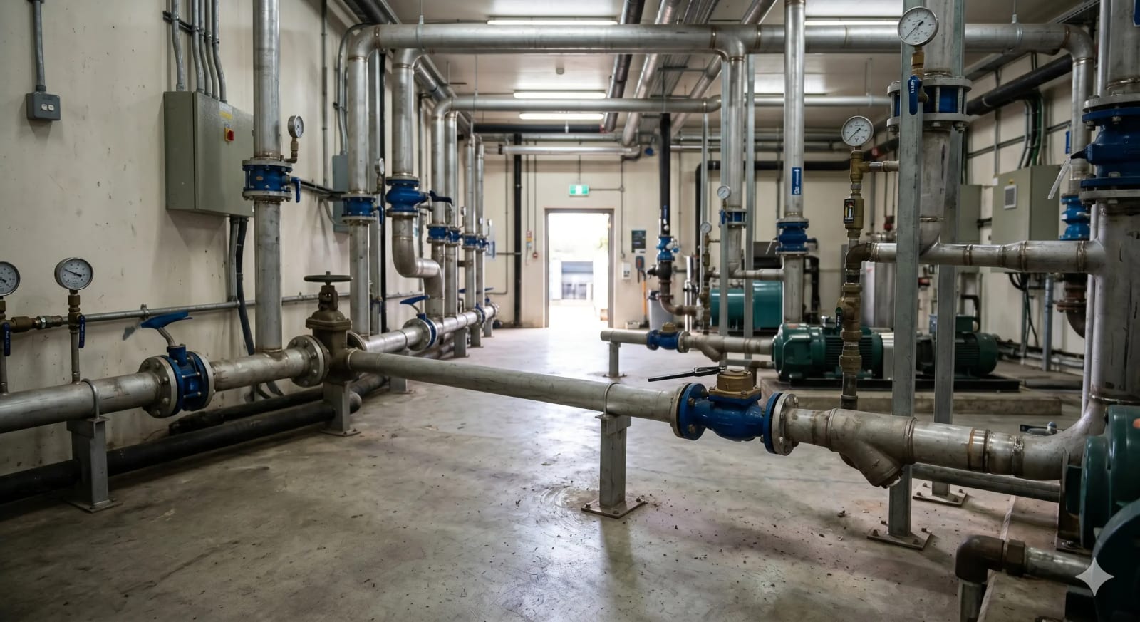 Industrial water pipeline network for water audit systems