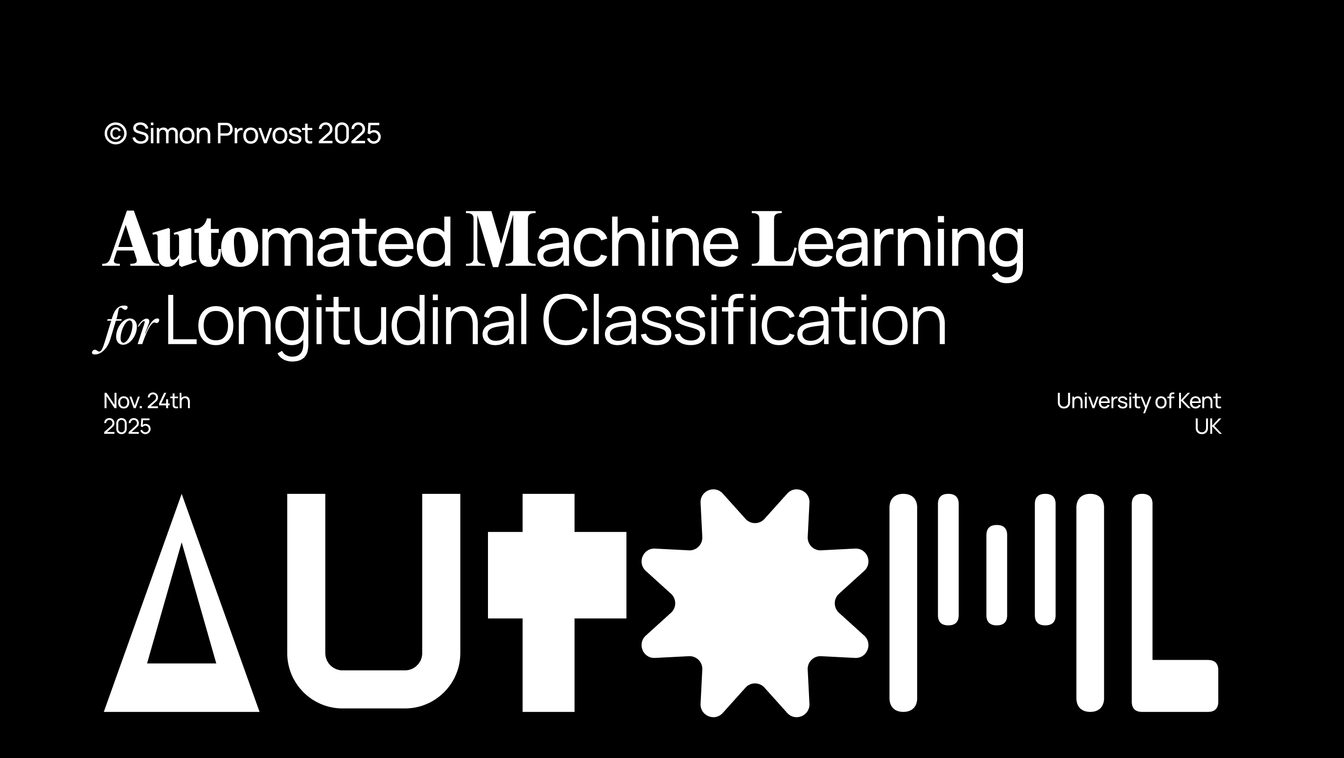 Automated Machine Learning for Longitudinal Classification