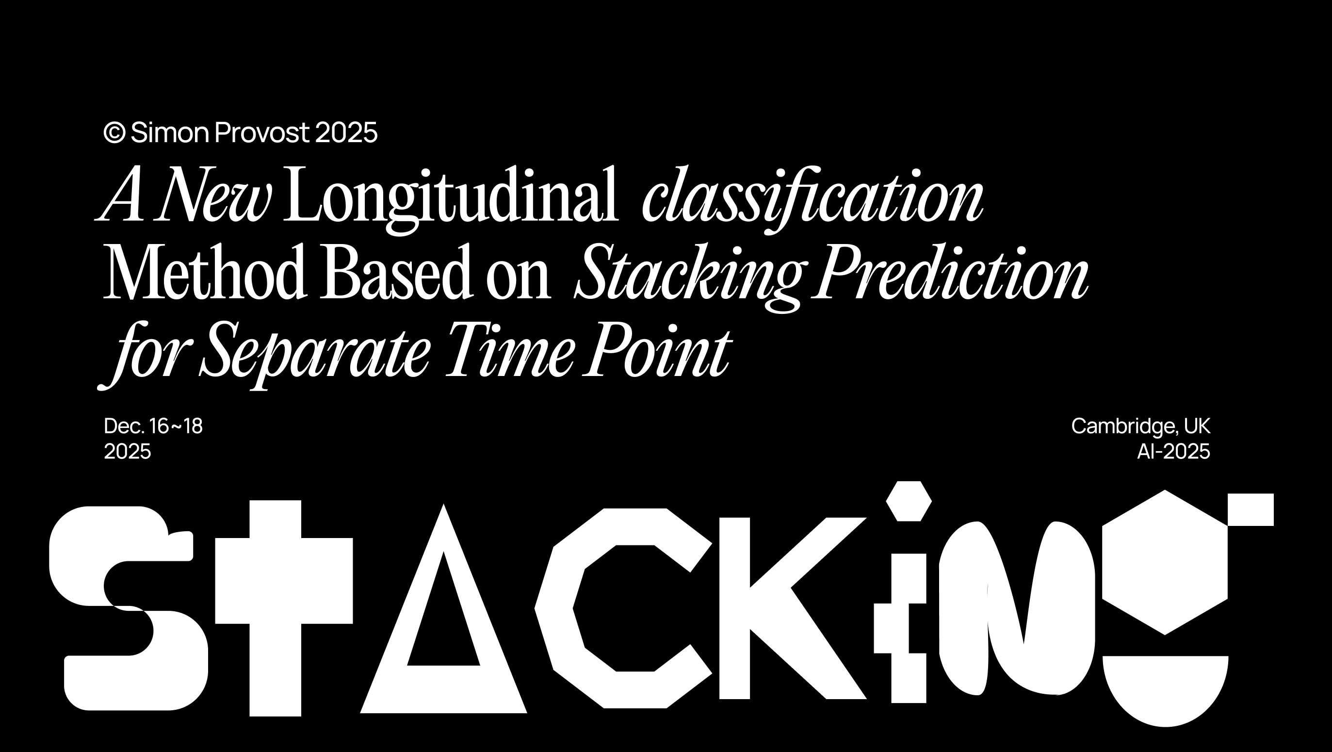 SepWav w/ Stacking for Longitudinal Classification