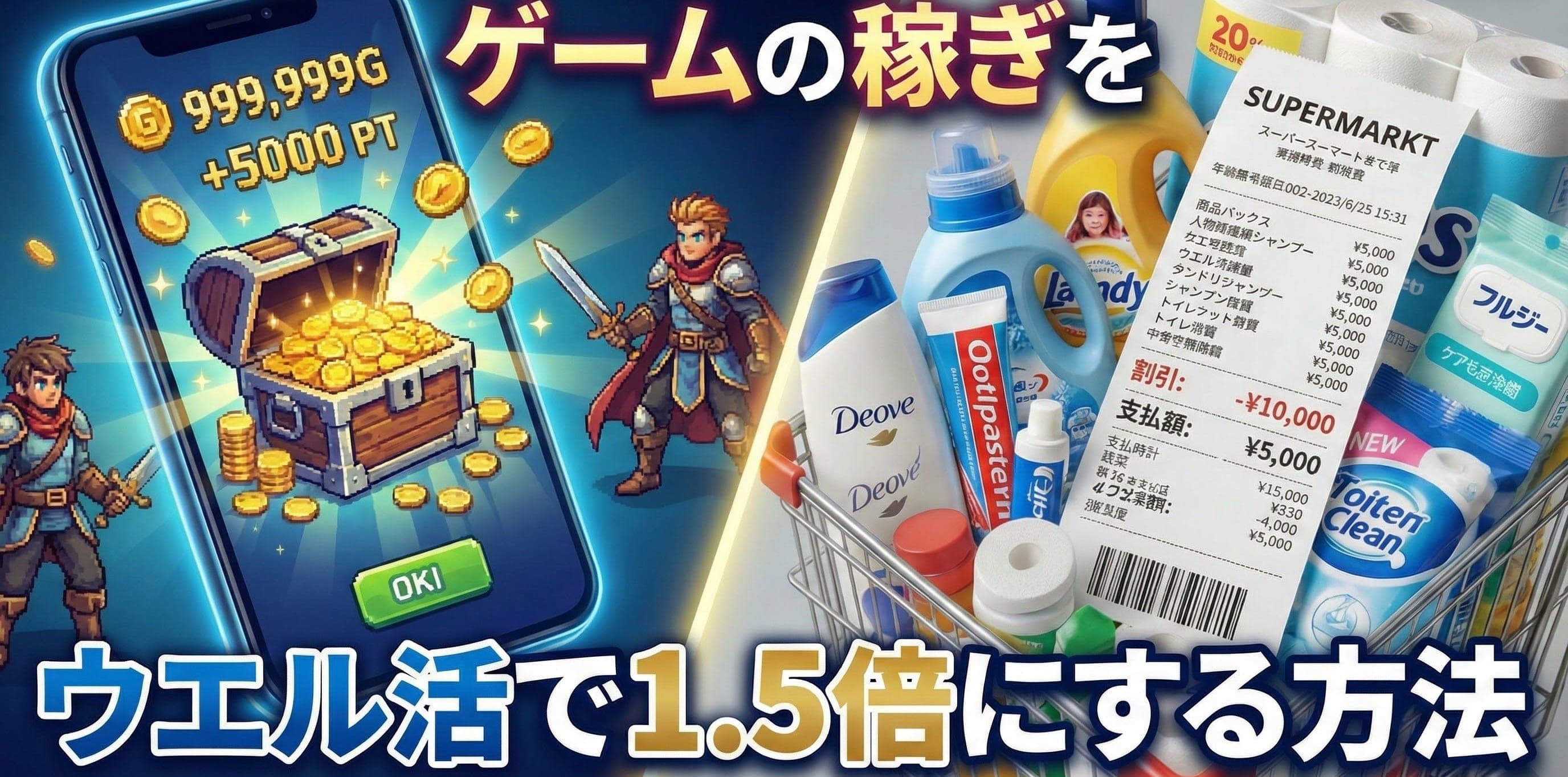 【裏技】ポイ活やゲームで稼いだポイントを1.5倍にする「ウエル活」完全ガイド