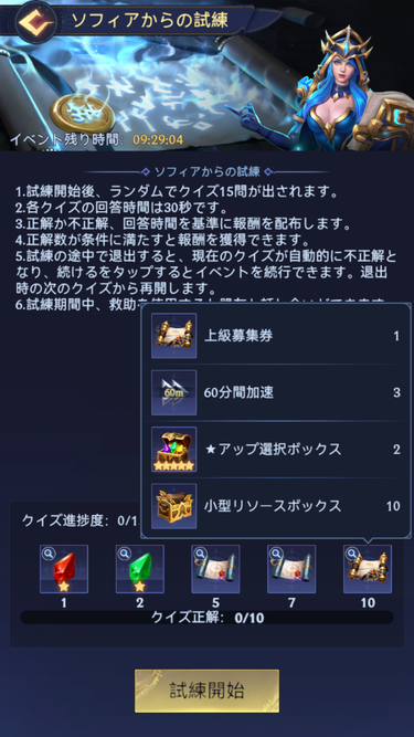 タイパの良いソフィアの試練