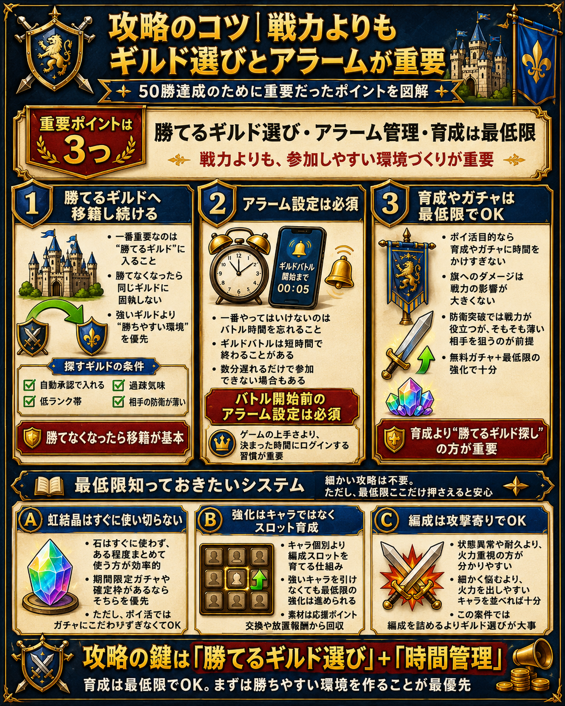 攻略のコツ