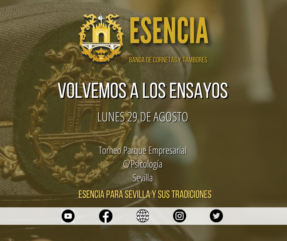 Inicio de los ensayos del curso 2022/2023