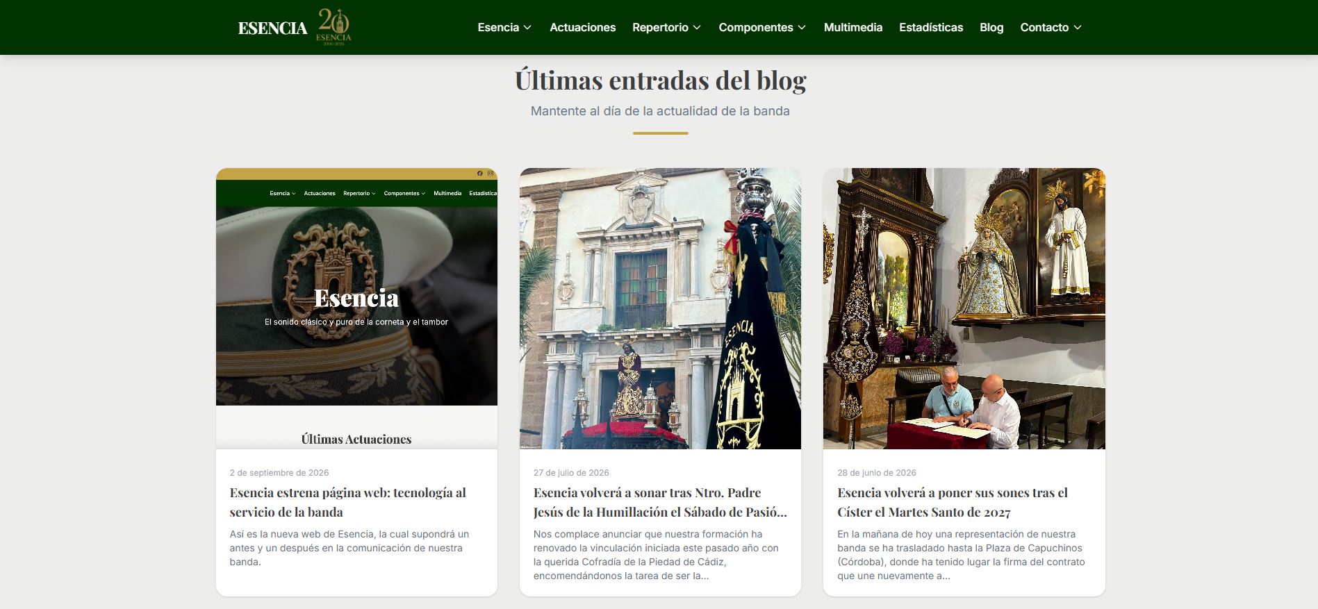 Últimas entradas en el blog de Esencia