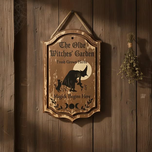 Magic Wiccan Wooden Board