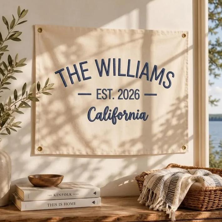 Personalized Canvas Banner (With Ore Eyelets)