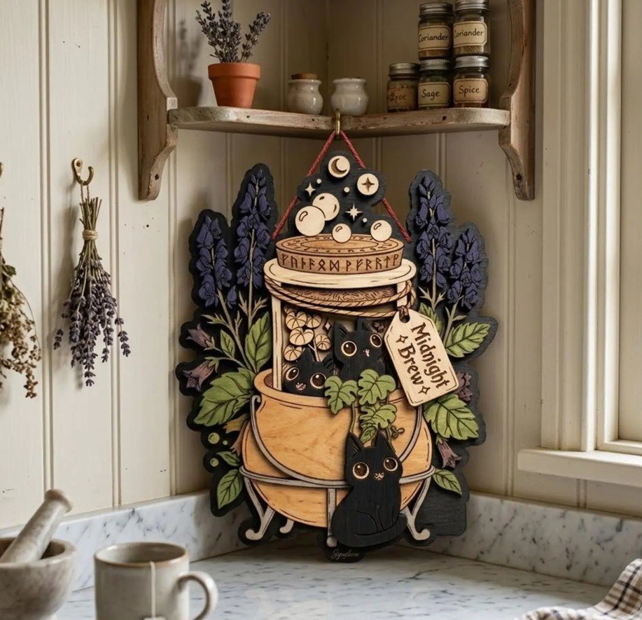 Celestial Wiccan Wall Hanging