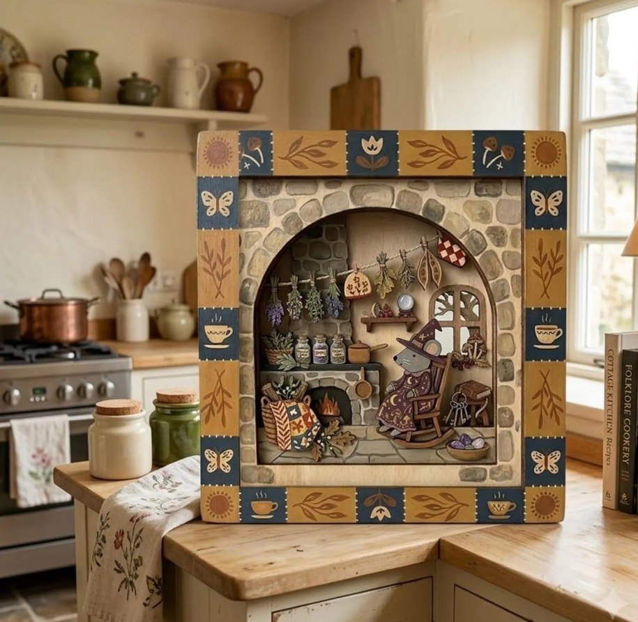 Witchy Mouse Kitchen Wooden Wall Art