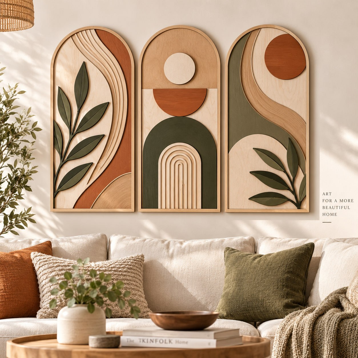 Mid Century Modern Wood Wall 