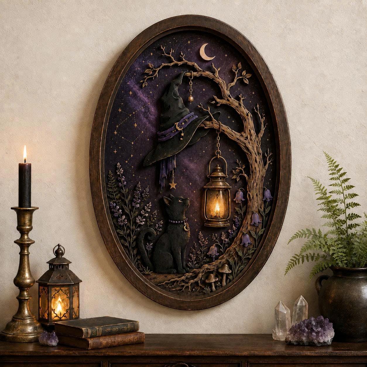 Celestial Witch Hat Wall Art