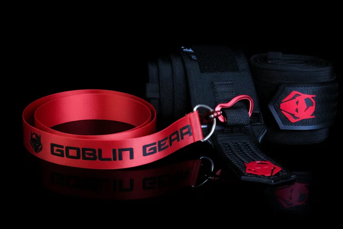 Close-up of Goblin Gear lifting wraps and belts