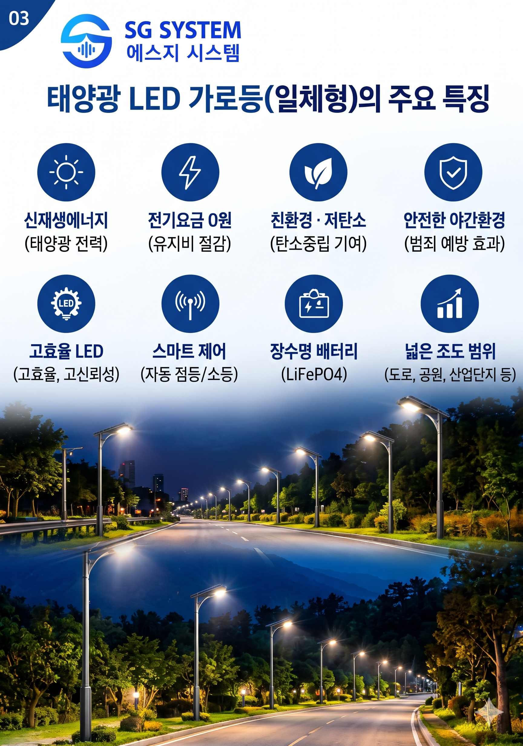 SG-SL-60W 태양광 보안등