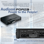 Audison Forza - Power to the People!