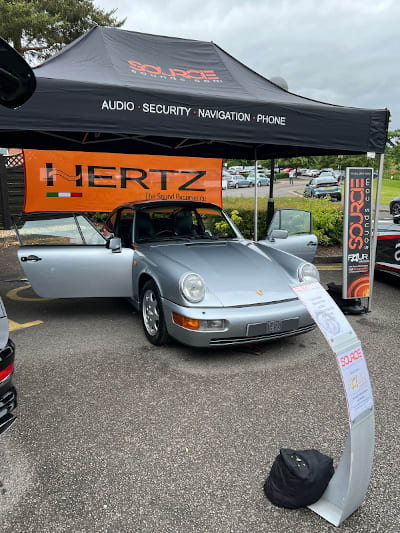 Brian Parton's Porsche always draws a crowd.