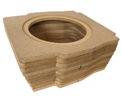 Q+ VW Transporter T5/T6 10" Underseat Layered Enclosure