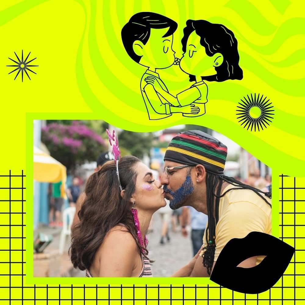 couple kiss images