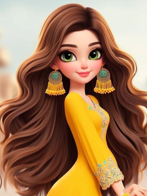 Cartoon Girl DP 42