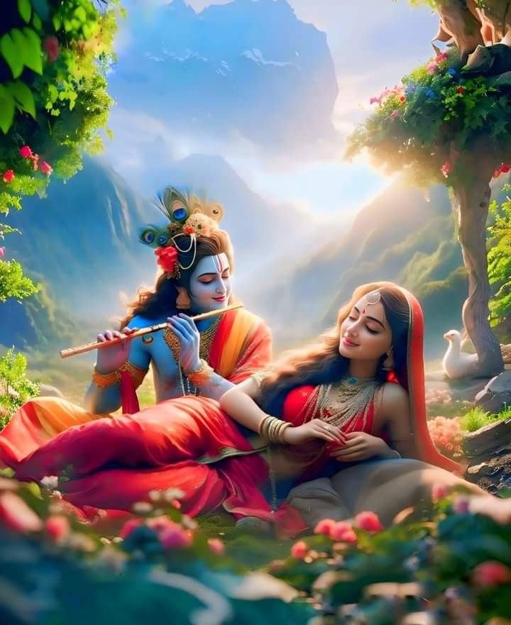 Radha Krishna love images filled with eternal romance