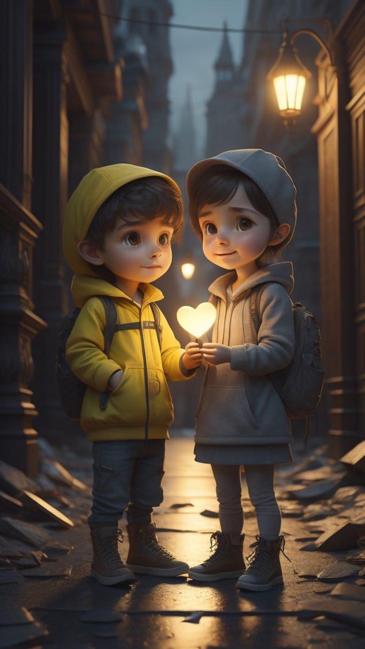 Stylish boys with friends photo