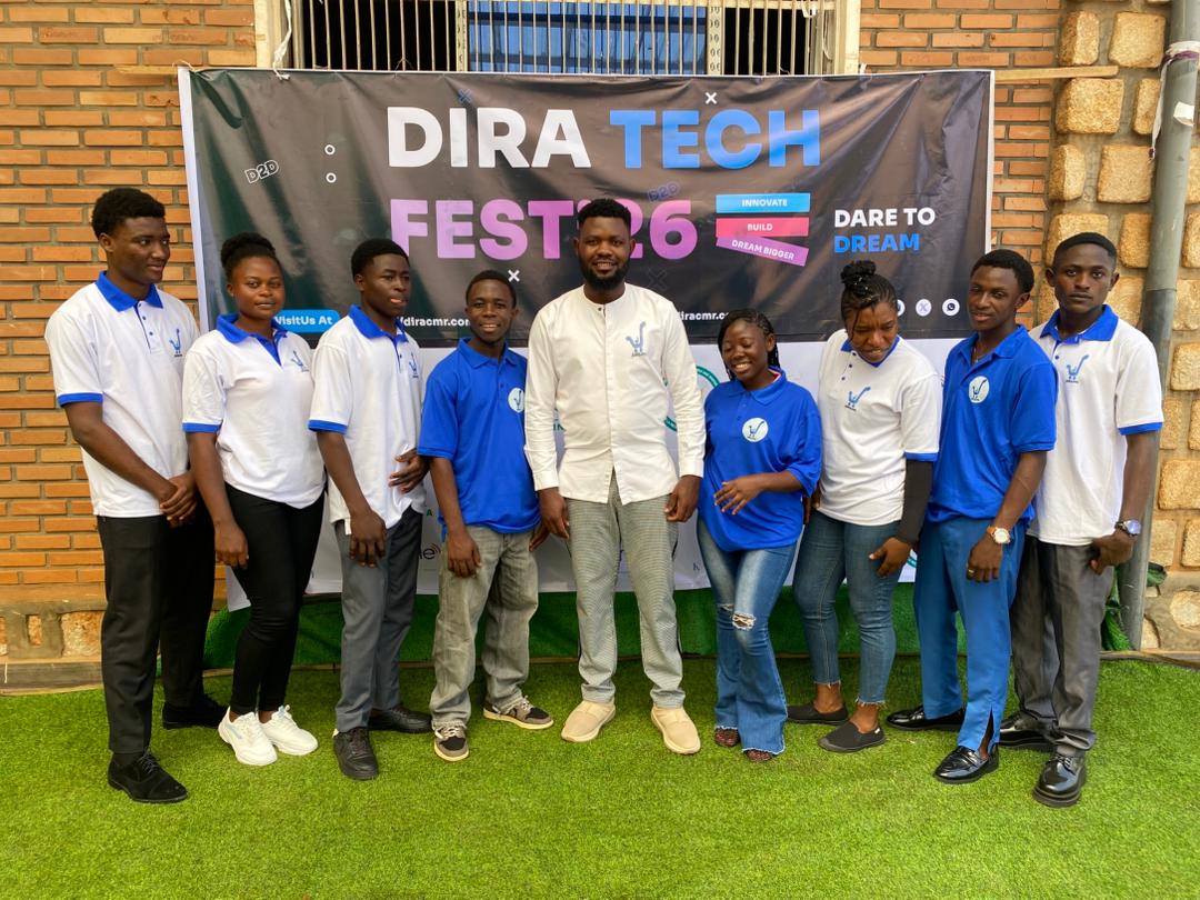 DIRA Tech Fest 2026, startup pitch competition finalist team presenting at Cathedral Hall