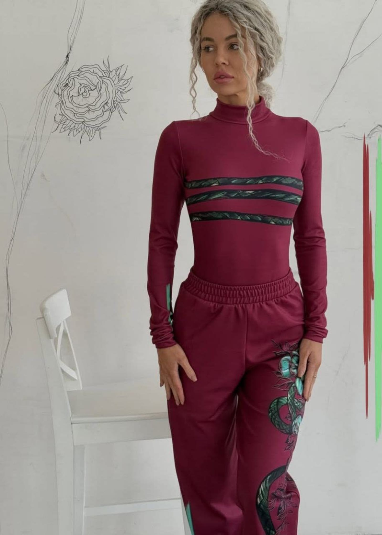 Боді «Змія» — Марсала | EMBODY — 5