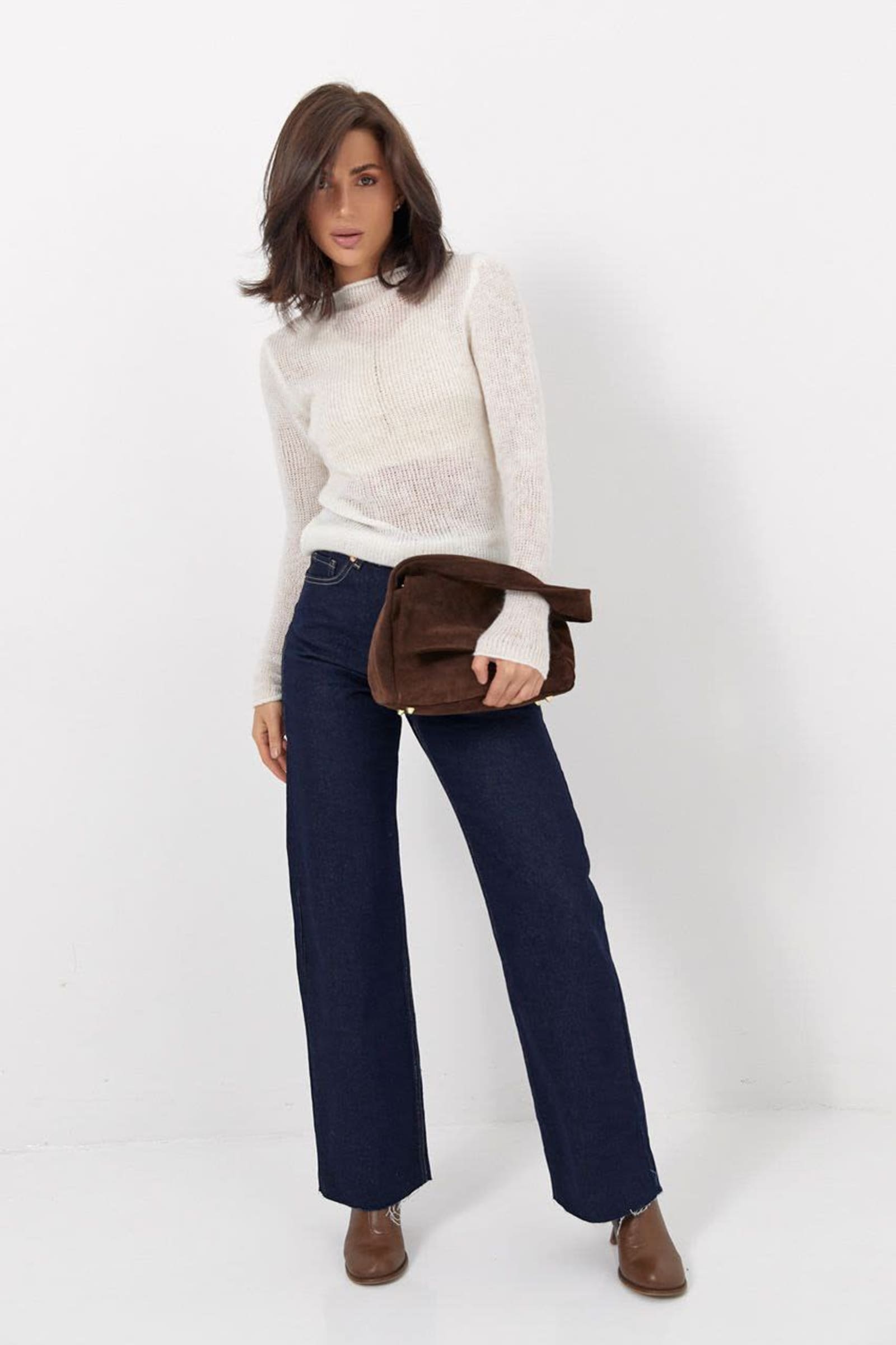 Джинси wide-leg — Темно-синій | EMBODY — 4