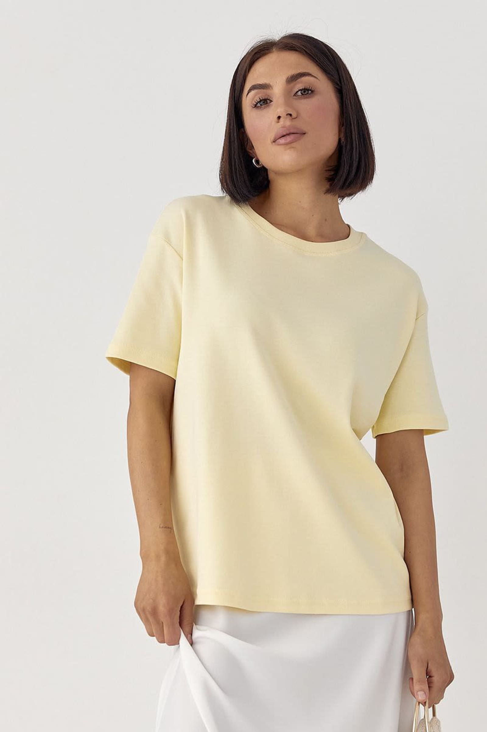 Однотонна футболка — Лимонний | EMBODY — 3