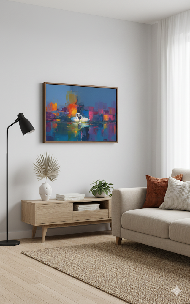 geese story (ii) - canvas painting