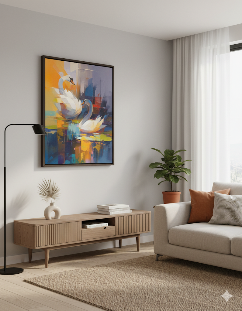 geese story (i) - canvas painting