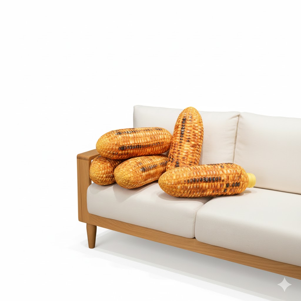 30*55cm roasted corn throw pillow (medium size)
