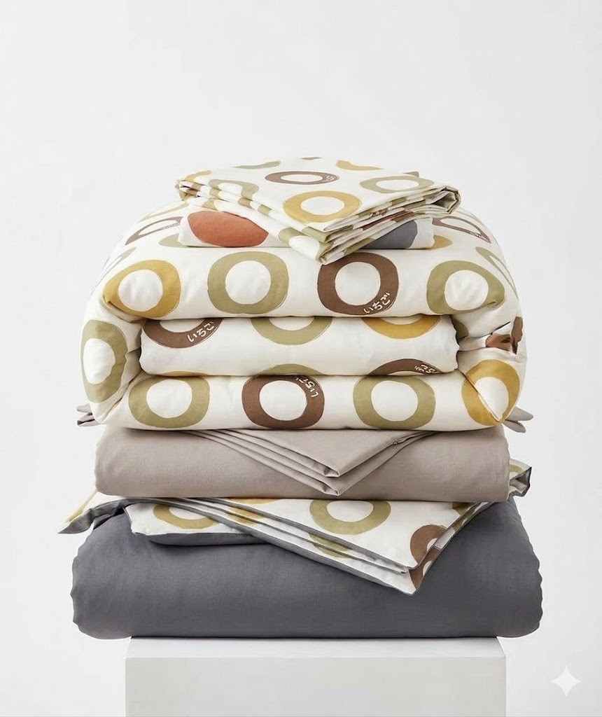 orbit off-white bedding 6-by-6 set | modern  bedsheet & pillowcases in nigeria