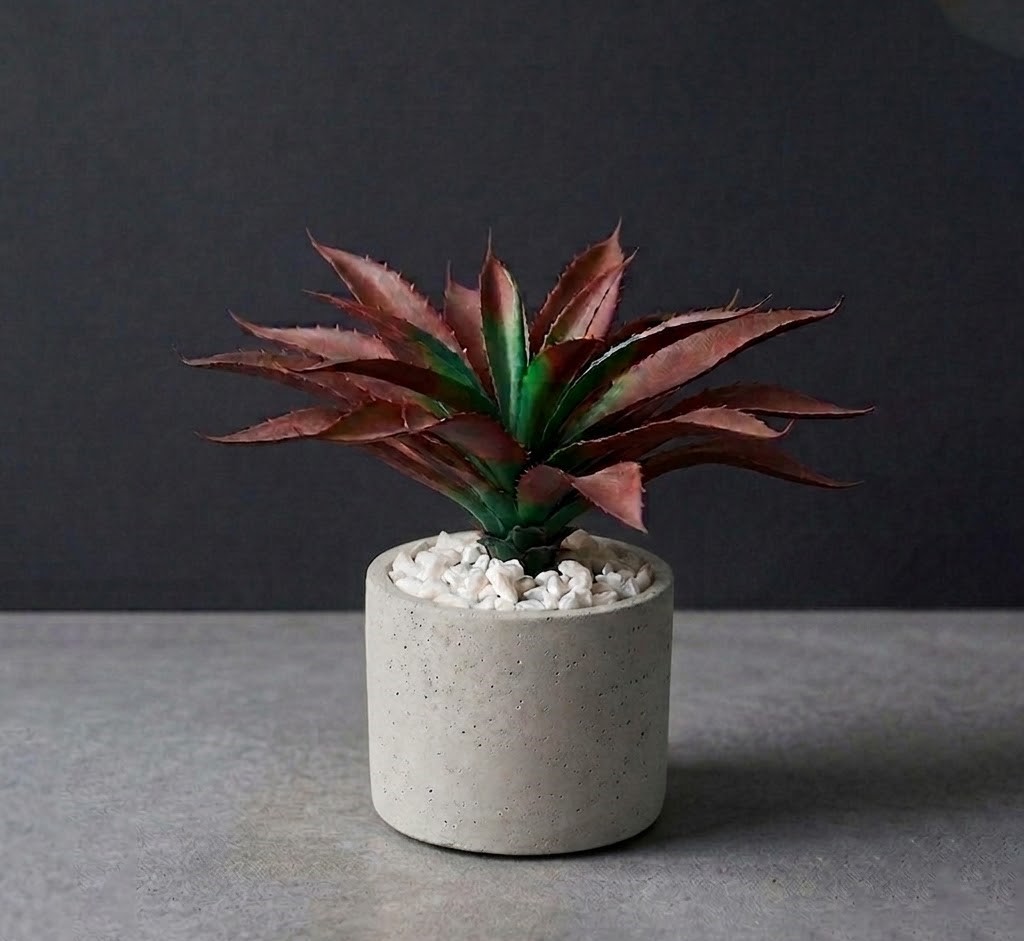 concrete big flower vase | modern minimalist home decor