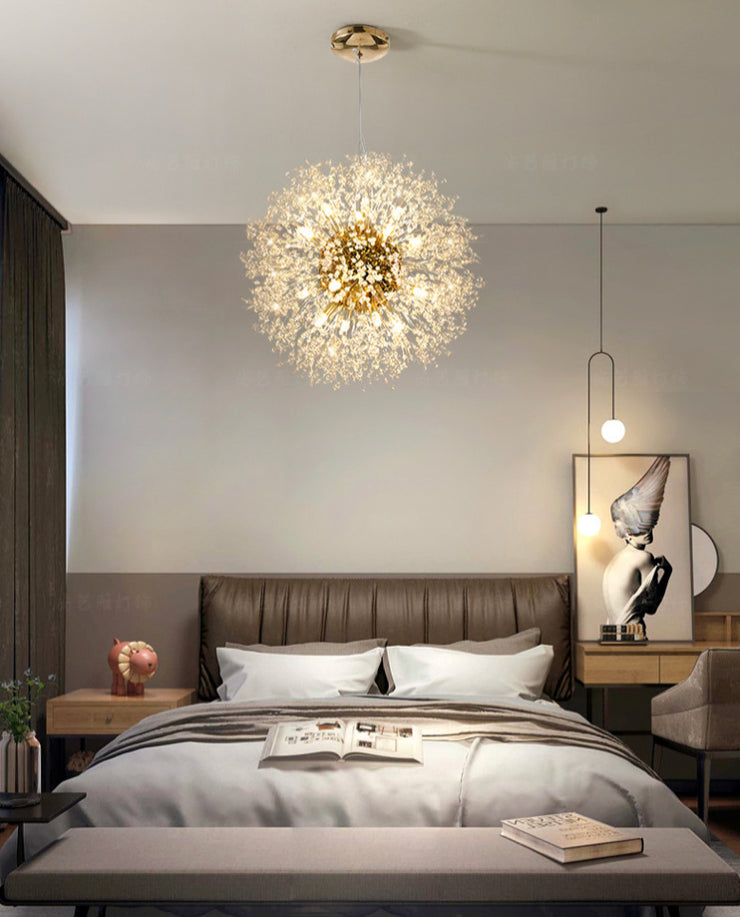 golden ball crystal chandelier 