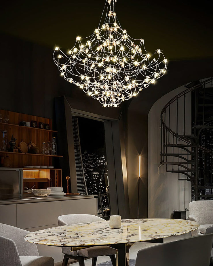 silver constellation chandelier 