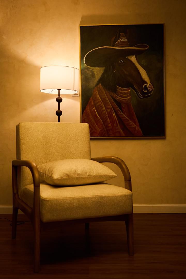the nomad hand-painted canvas art | framed modern wall decor