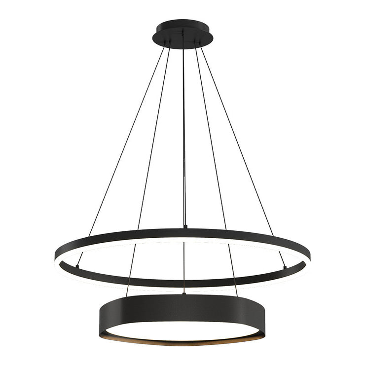 arctic chandelier 102w led modern ring light | hanging pendant light