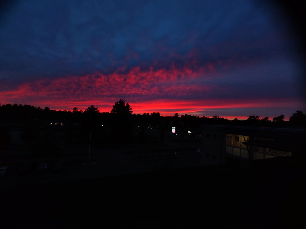 beautiful Friday sunset in Mikkeli