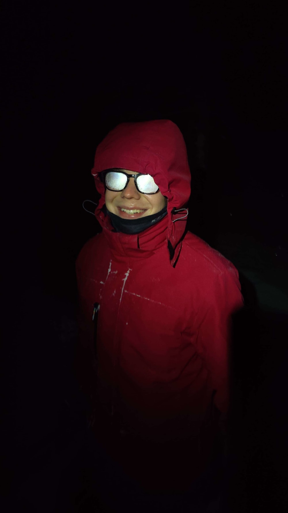 was watching nothern lights with jager and night sleding, super cool