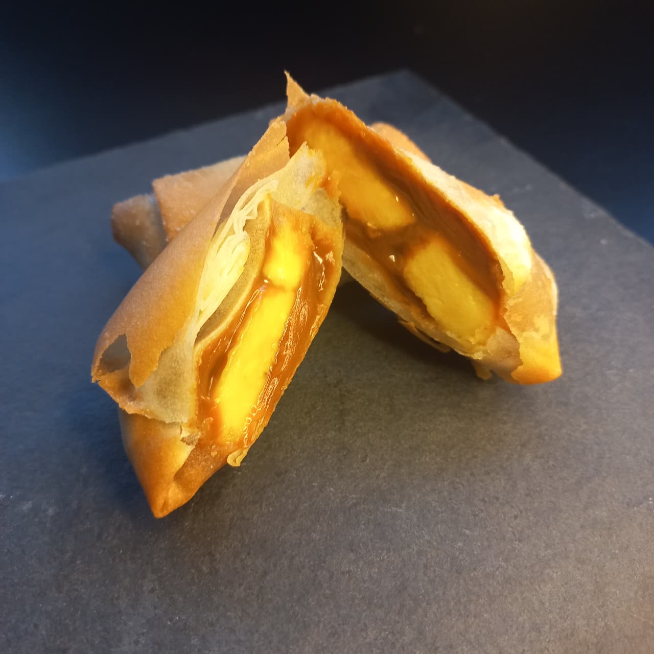 Harumaki de doce de leite